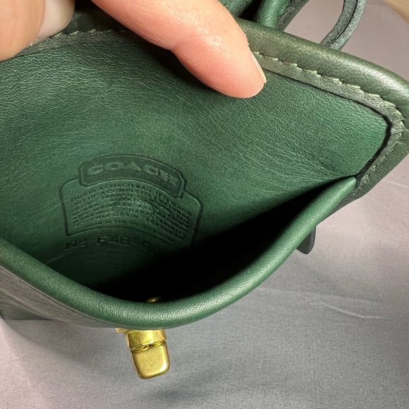 Coach Scooter Bag 9893 bottle green leather vintage - Picture 10 of 12